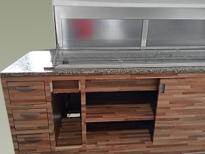 banchi piani bar inox